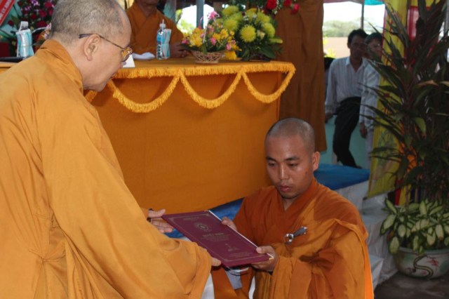 Phú Yên: Lễ bổ nhiệm trụ trì chùa Thiên Quang - TP. Tuy Hòa