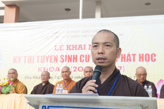 Học viện PGVN tại Tp.HCM tổ chức kỳ thi tuyển sinh cử nhân Phật học khóa X (2013 -2017)