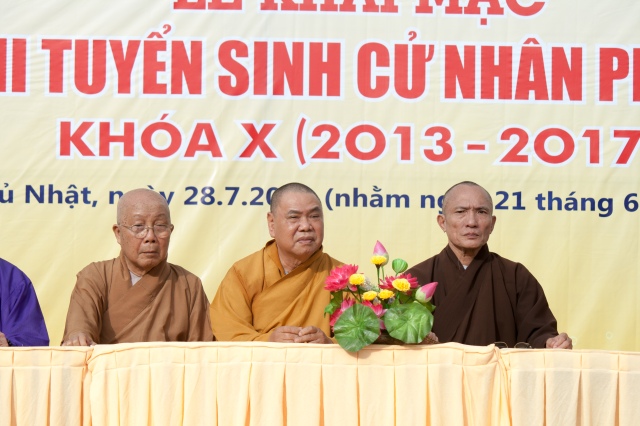 Học viện PGVN tại Tp.HCM tổ chức kỳ thi tuyển sinh cử nhân Phật học khóa X (2013 -2017)