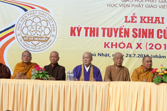Học viện PGVN tại Tp.HCM tổ chức kỳ thi tuyển sinh cử nhân Phật học khóa X (2013 -2017)
