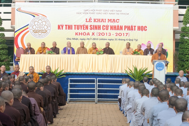 Học viện PGVN tại Tp.HCM tổ chức kỳ thi tuyển sinh cử nhân Phật học khóa X (2013 -2017)