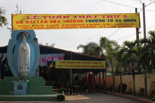 Đồng Tháp:  Tổ Chức Lễ Ngũ Thất Hòa Thượng THÍCH TỪ NHƠN