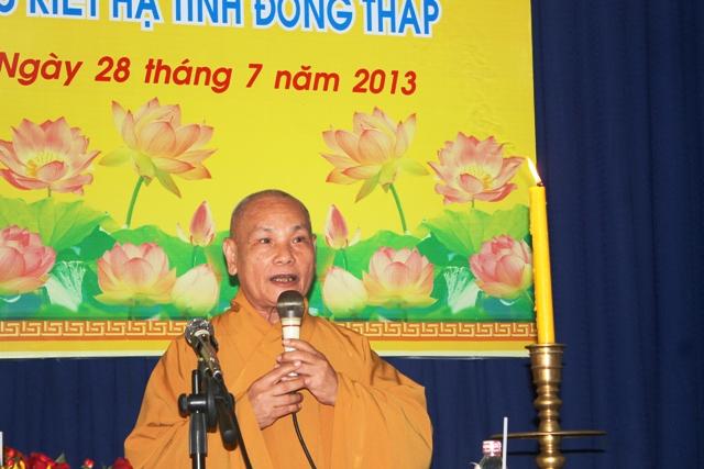 Đồng Tháp: Hòa Thượng Phó Chủ Tịch Thường Trực GHPGVN THÍCH THIỆN NHƠN và Phái Đoàn Đến GHPGVN Tỉnh Đồng Tháp Thăm Các Đạo Tràng An Cư Kiết Hạ PL. 2557