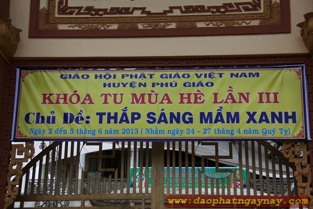 Bình Dương: Khai mạc khóa tu mùa hè lần III: Thắp sáng mầm xanh