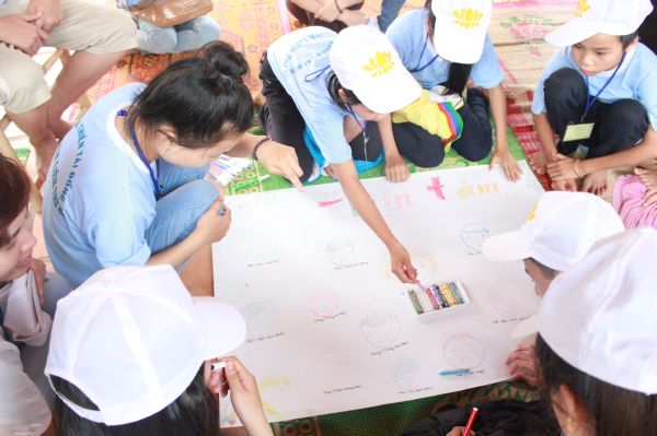 Hội thi vẻ tại khóa tu Thiện Tài Đồng Tử