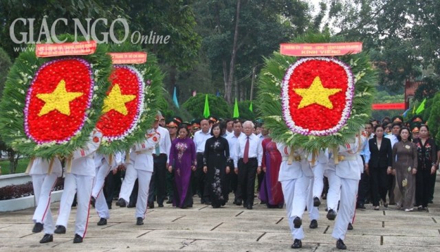 TP.HCM: Trọng thể Lễ tưởng niệm anh linh liệt sĩ tại Đền Bến Dược
