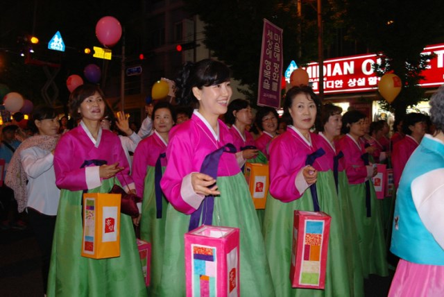 Hàn Quốc Phật giáo Thành phố Busan Lantern Festival kính mừng Phật đản