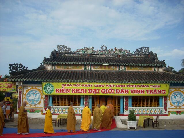 Đồng Tháp: Giới đàn Vĩnh Tràng truyền giới Tỳ Kheo