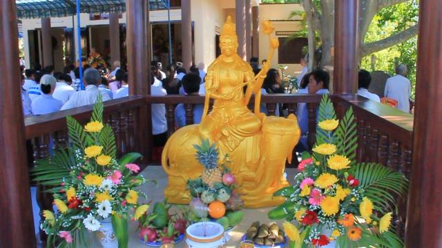 ThiềnTự Bửu Sơn tổ chức Lễ An vị tôn tượng  Bồ tát Đại Trí Văn Thù và Bồ tát Đại Hạnh Phổ Hiền