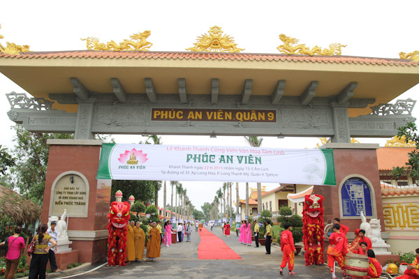 TP.HCM: Khánh thành công viên văn hóa tâm linh Phúc An Viên Q.9