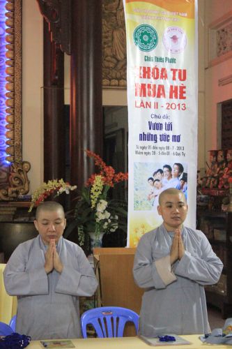 Tiền Giang: Khai mạc khóa tu mùa hè “Vươn tới những ước mơ”