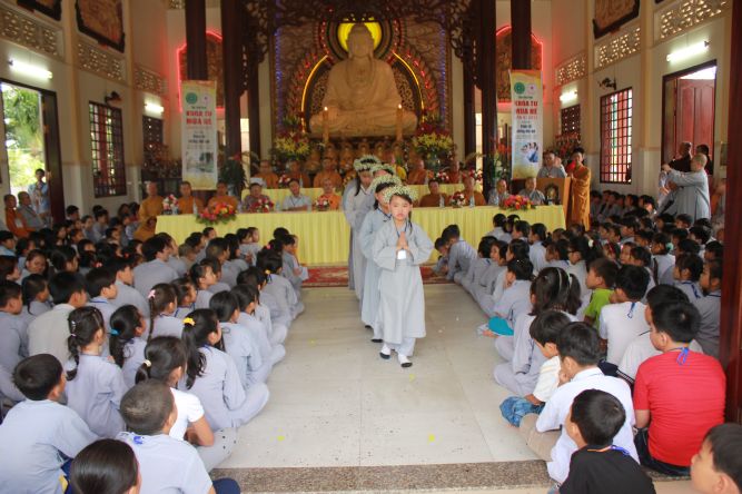 Tiền Giang: Khai mạc khóa tu mùa hè “Vươn tới những ước mơ”