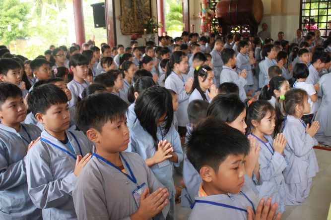 Tiền Giang: Khai mạc khóa tu mùa hè “Vươn tới những ước mơ”