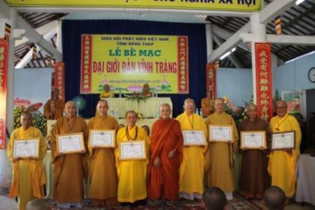Đồng tháp: Lễ Bế Mạc Đại Giới Đàn Vĩnh Tràng 2013