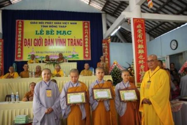 Đồng tháp: Lễ Bế Mạc Đại Giới Đàn Vĩnh Tràng 2013