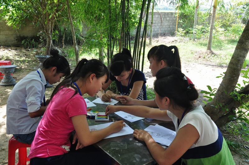 Trại hè sinh hoạt Phật pháp thanh thiếu niên tại chùa Đà Liễu - ngày thứ 2