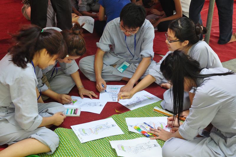 Trại hè sinh hoạt Phật pháp thanh thiếu niên tại chùa Đà Liễu - ngày thứ 2