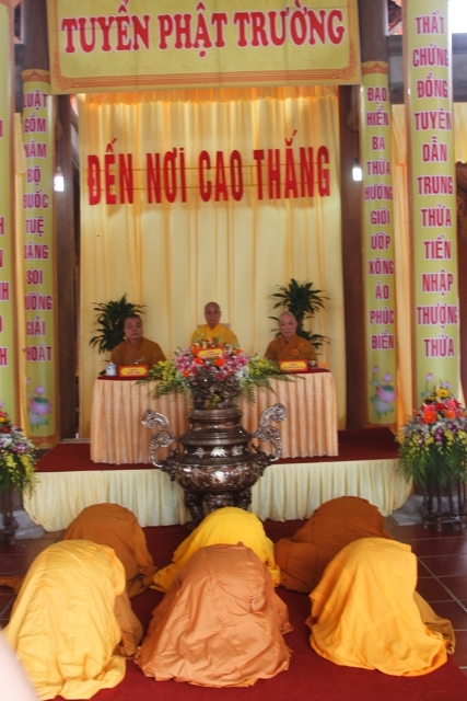 Giới đàn Nghệ Tĩnh thành công viên mãn