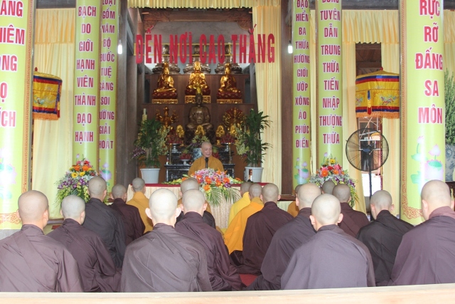 Giới đàn Nghệ Tĩnh thành công viên mãn