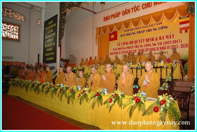 TP. HCM: Lễ ra mắt nhân sự Ban Hoằng Pháp TW nhiệm kỳ VII (2012 - 2017)