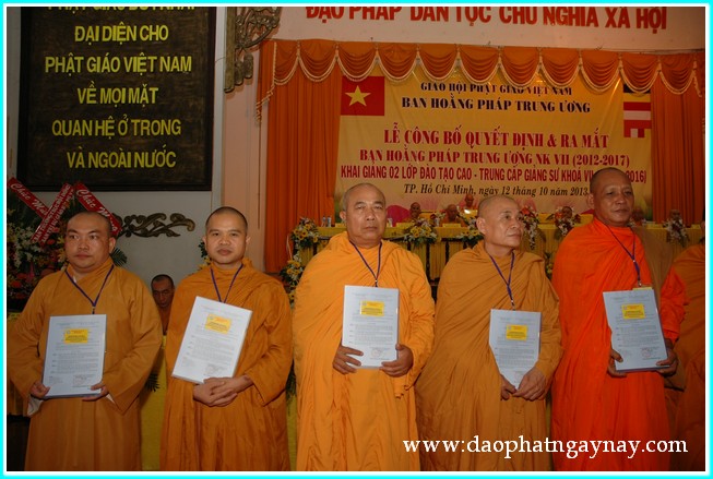 TP. HCM: Lễ ra mắt nhân sự Ban Hoằng Pháp TW nhiệm kỳ VII (2012 - 2017)