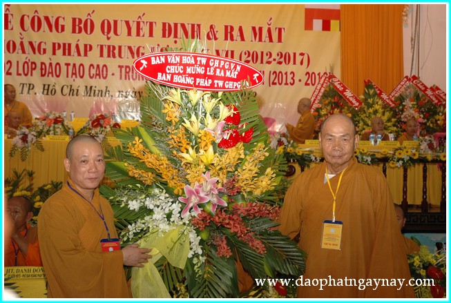 TP. HCM: Lễ ra mắt nhân sự Ban Hoằng Pháp TW nhiệm kỳ VII (2012 - 2017)
