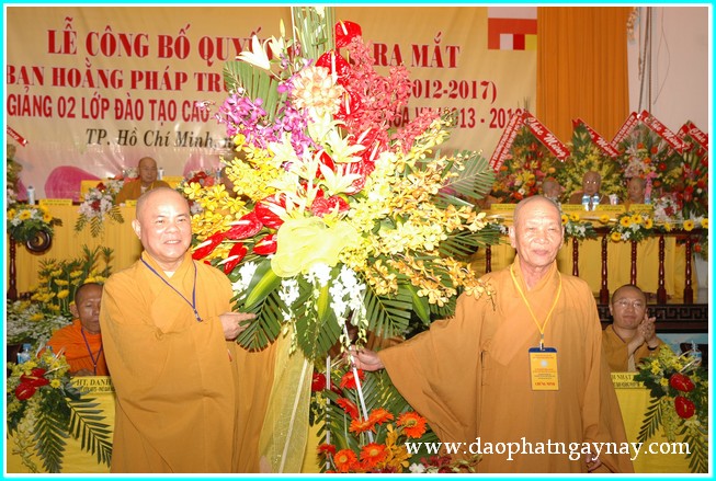 TP. HCM: Lễ ra mắt nhân sự Ban Hoằng Pháp TW nhiệm kỳ VII (2012 - 2017)