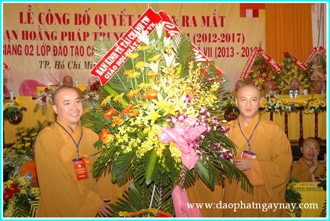 TP. HCM: Lễ ra mắt nhân sự Ban Hoằng Pháp TW nhiệm kỳ VII (2012 - 2017)