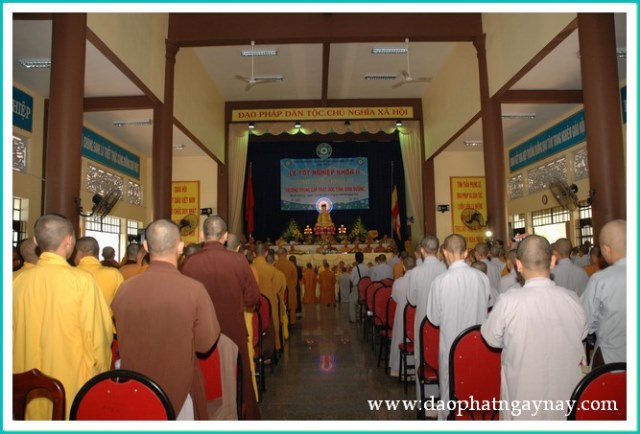 Lễ tốt nghiệp khóa II và khai giảng khóa III trường Trung Cấp Phật Học Bình Dương