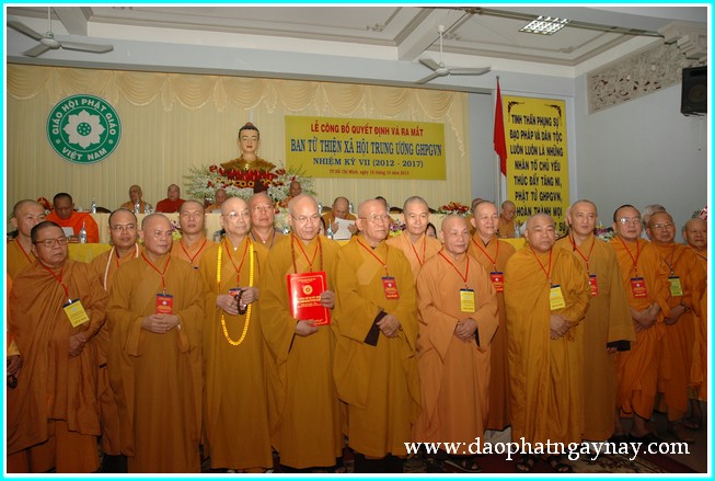 Lễ ra mắt nhân sự Ban Từ thiện Xã hội TW nhiệm kỳ VII (2012-2017)