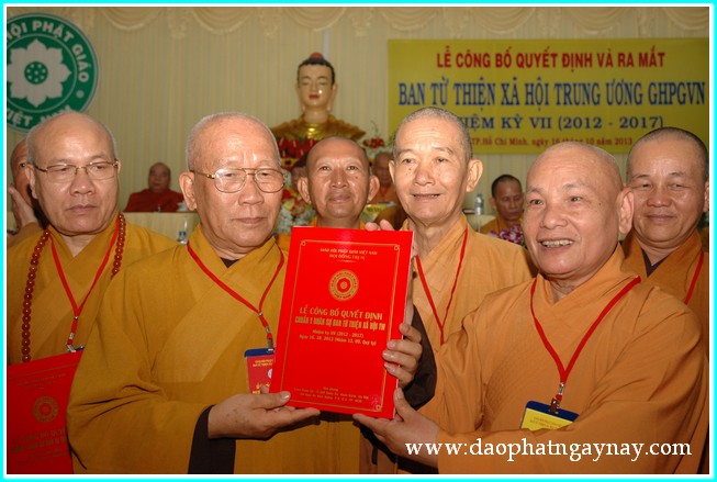 Lễ ra mắt nhân sự Ban Từ thiện Xã hội TW nhiệm kỳ VII (2012-2017)