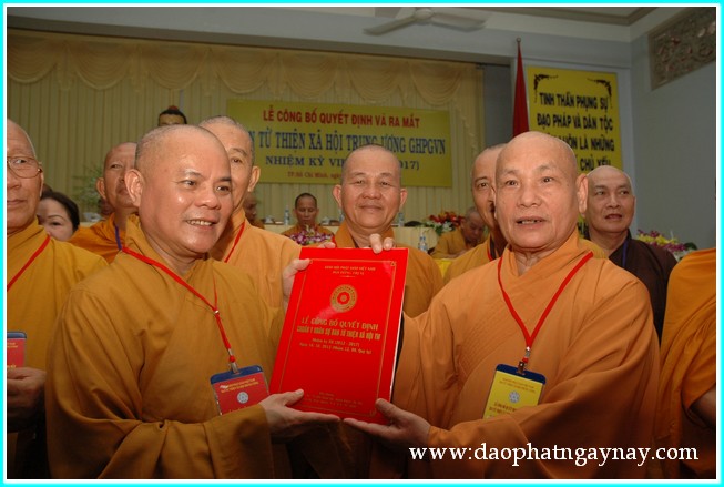 Lễ ra mắt nhân sự Ban Từ thiện Xã hội TW nhiệm kỳ VII (2012-2017)