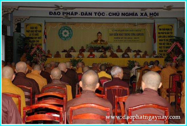 TP. HCM: Lễ công bố quyết định chuẩn y nhân sự Ban Kiểm Soát TƯ GHPGVN nhiệm kỳ VII (2012 - 2017)