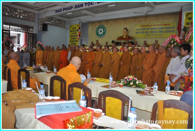 TP. HCM: Lễ ra mắt Ban Tăng sự và Ban Văn hóa TƯ GHPGVN nhiệm kỳ VII (2012 - 2017)