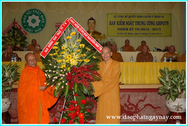 TP. HCM: Lễ công bố quyết định chuẩn y nhân sự Ban Kiểm Soát TƯ GHPGVN nhiệm kỳ VII (2012 - 2017)