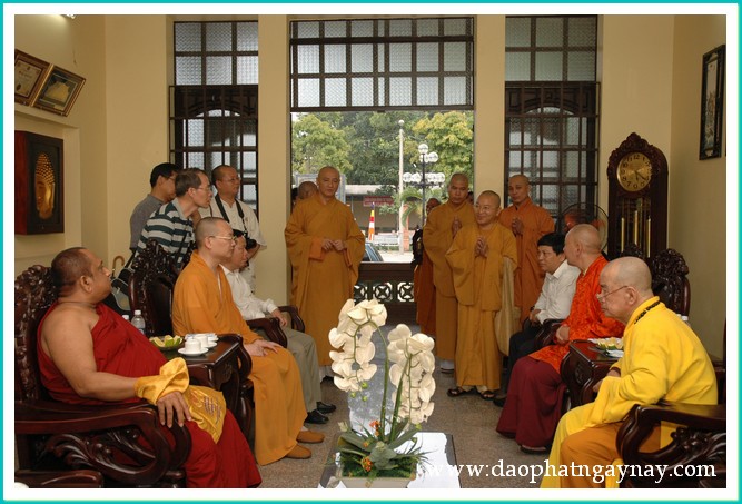 Bình Dương: Tiếp đón phái đoàn Phật giáo quốc tế