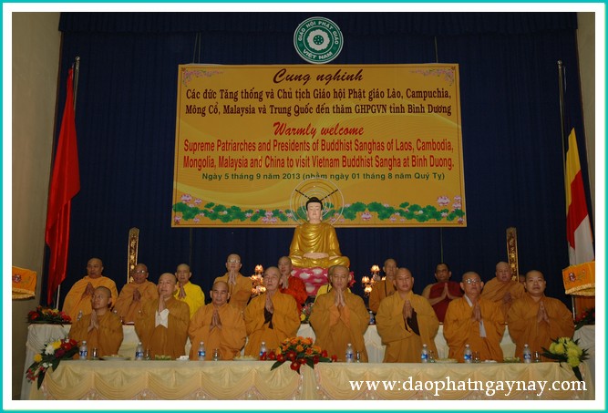 Bình Dương: Tiếp đón phái đoàn Phật giáo quốc tế