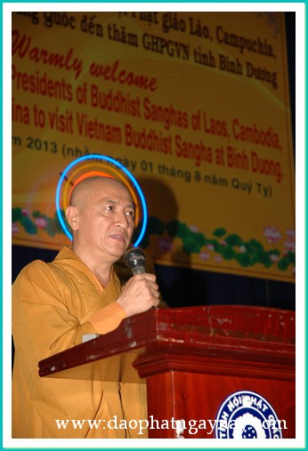 Bình Dương: Tiếp đón phái đoàn Phật giáo quốc tế