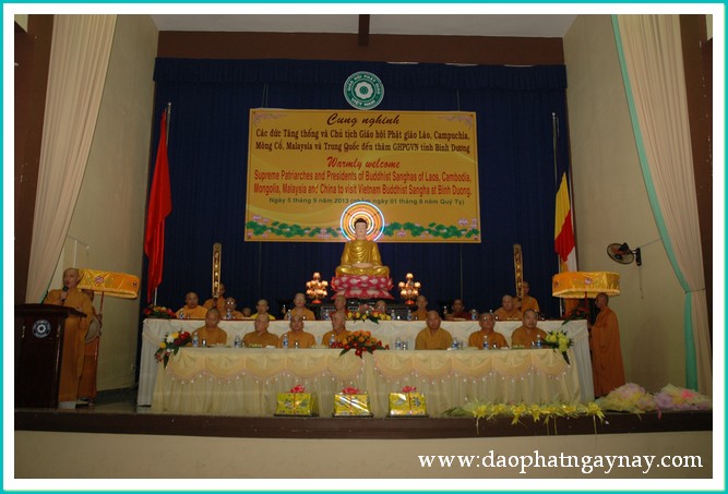 Bình Dương: Tiếp đón phái đoàn Phật giáo quốc tế