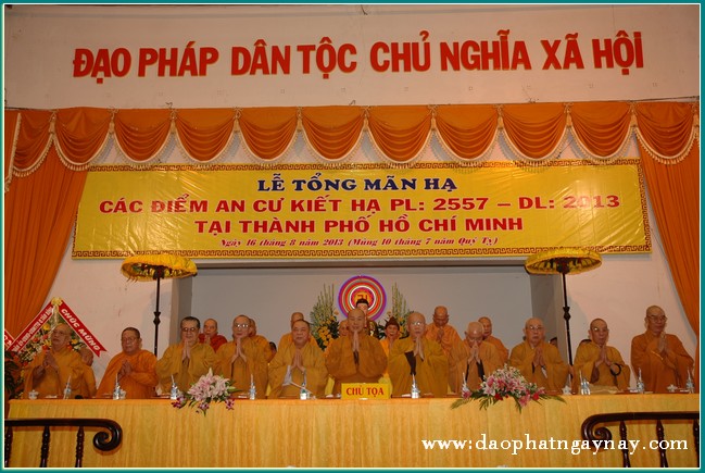 TP. HCM: Lễ tổng mãn hạ các điểm An Cư Kiết Hạ PL. 2557