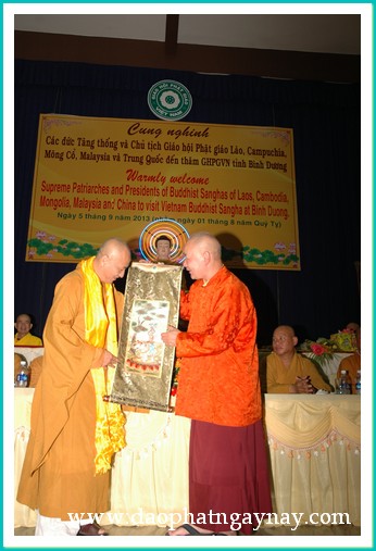 Bình Dương: Tiếp đón phái đoàn Phật giáo quốc tế