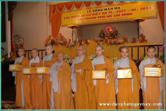TP. HCM: Lễ tổng mãn hạ các điểm An Cư Kiết Hạ PL. 2557