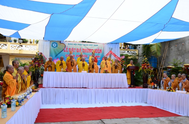 TP. HCM: Lễ đặt đá xây dựng đại hùng bảo điện chùa Phước Thành - Bình Thạnh