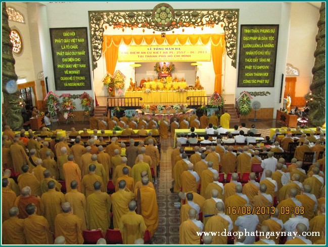 TP. HCM: Lễ tổng mãn hạ các điểm An Cư Kiết Hạ PL. 2557
