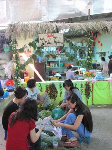 TP.HCM: Triển lãm tranh thư pháp và lễ hội ẩm thực chay tại chùa Thiên Chánh