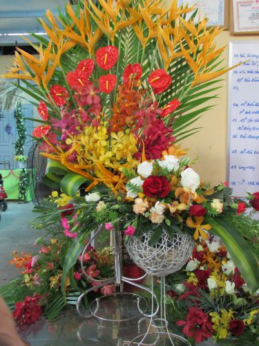 TP.HCM: Triển lãm tranh thư pháp và lễ hội ẩm thực chay tại chùa Thiên Chánh