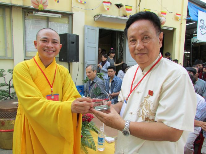 TP.HCM: Triển lãm tranh thư pháp và lễ hội ẩm thực chay tại chùa Thiên Chánh