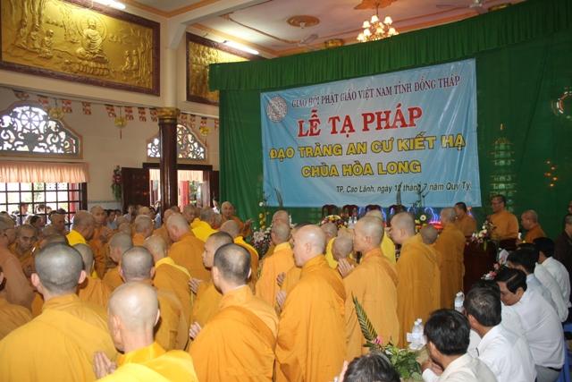 Đồng Tháp: Lễ Tạ Pháp An Cư Kiết Hạ