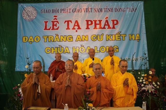Đồng Tháp: Lễ Tạ Pháp An Cư Kiết Hạ