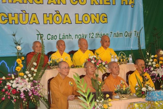 Đồng Tháp: Lễ Tạ Pháp An Cư Kiết Hạ